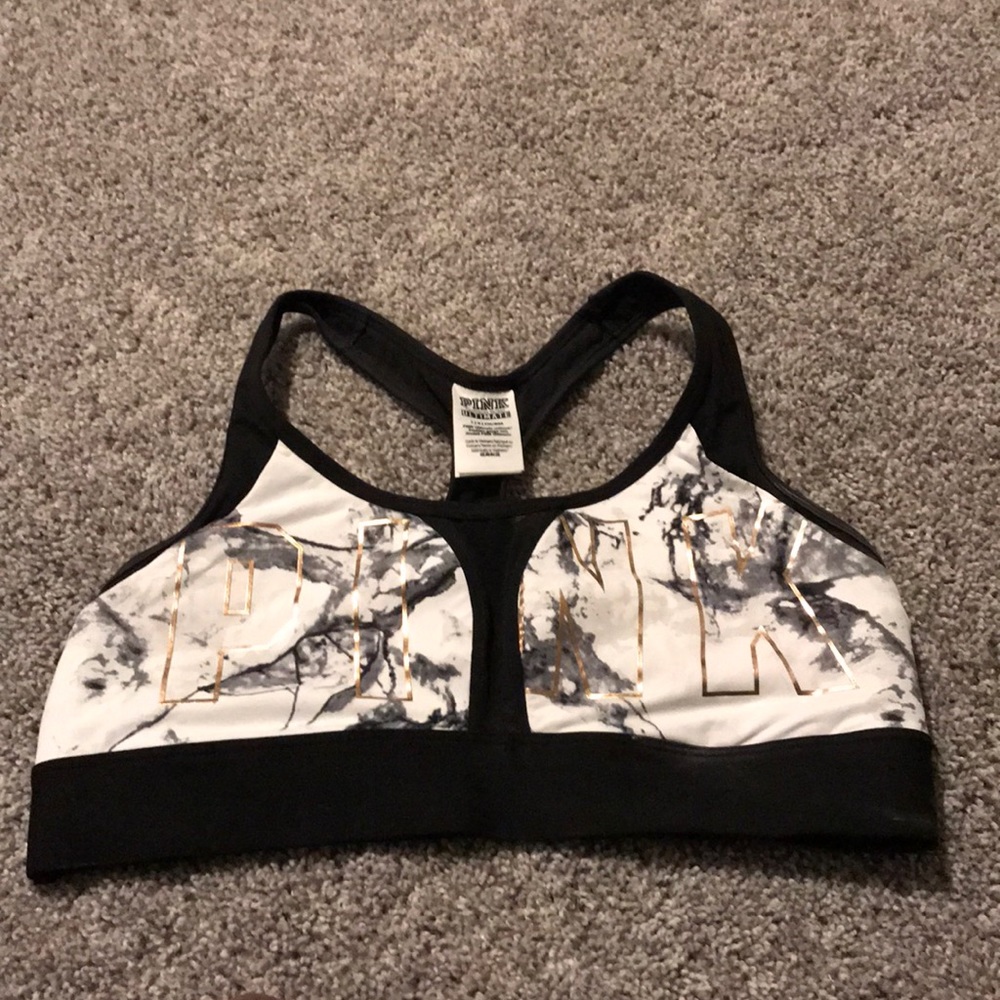 Pink sports bra!